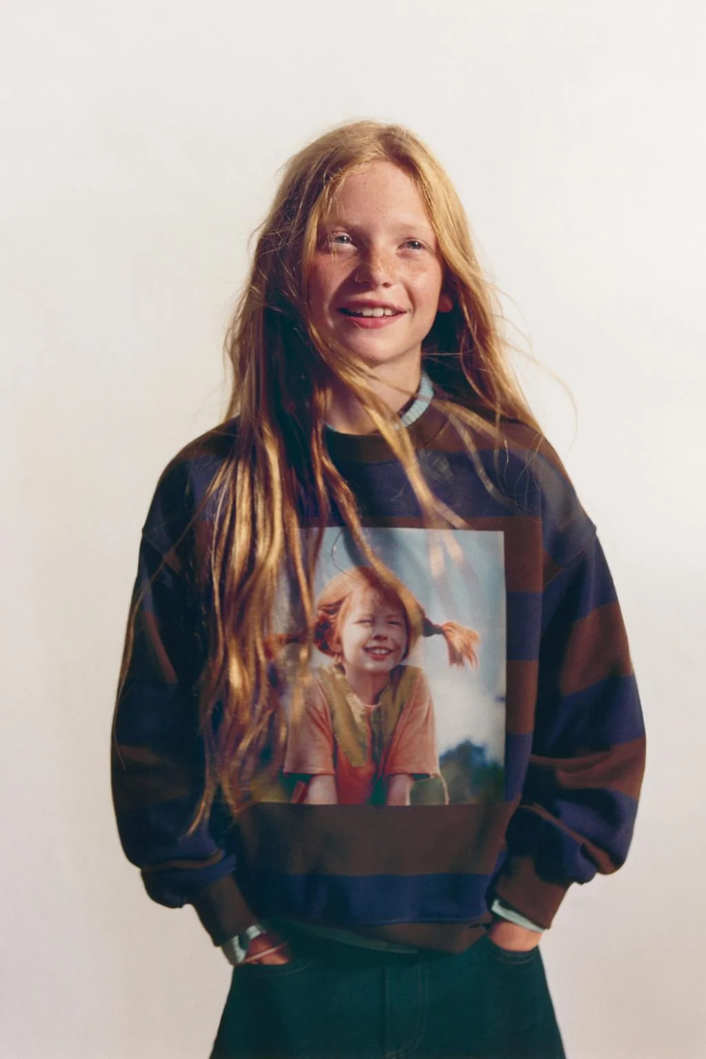 Свитшот с полосками Pippi Longstocking © Astrid Lindgren Company