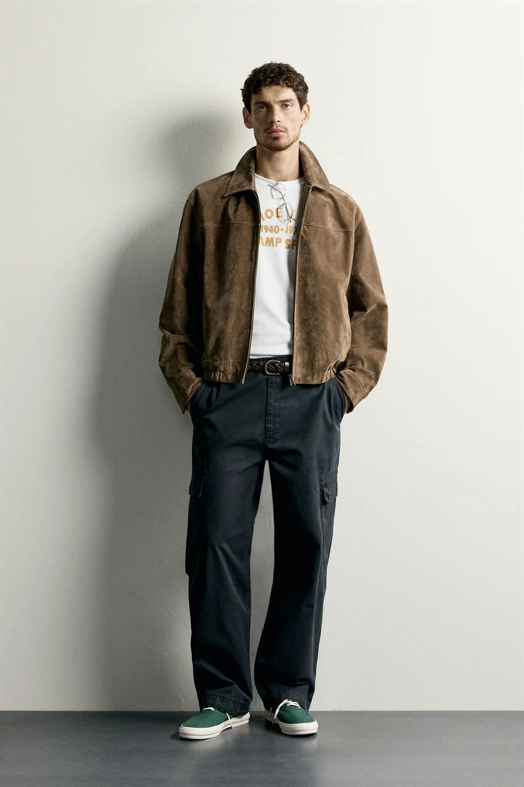 Куртка из замши regular fit