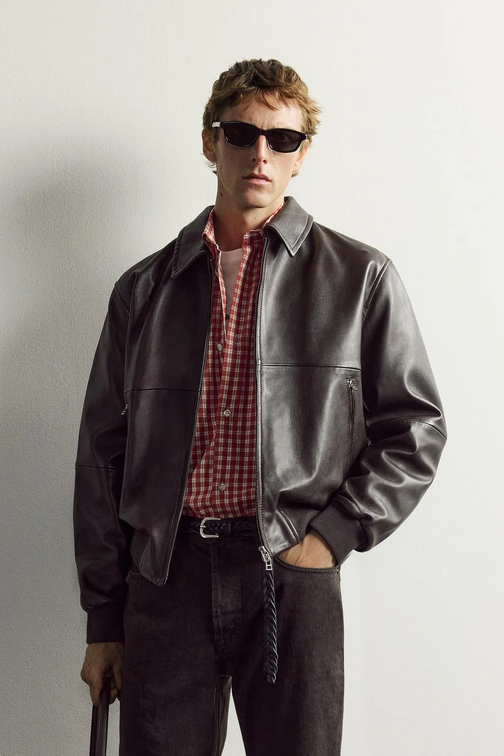 Кожаная куртка AARON LEVINE X ZARA