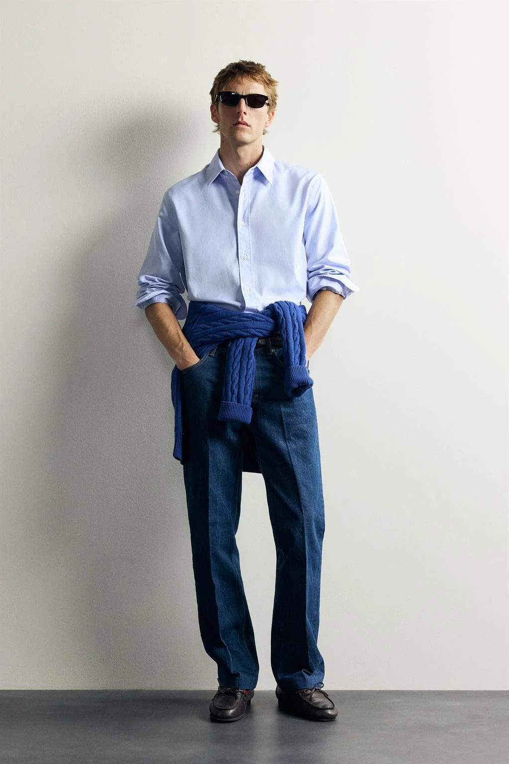 Рубашка формальная в полоску Aaron Levine x Zara