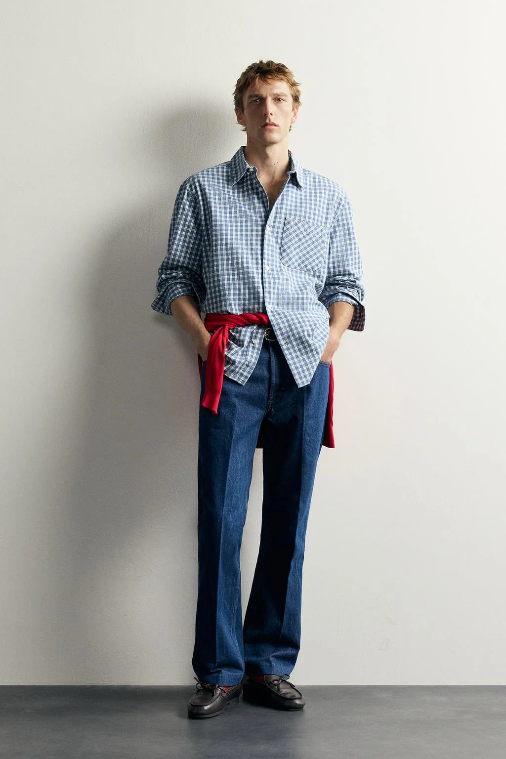 AARON LEVINE X ZARA CHECK TWILL SHIRT
