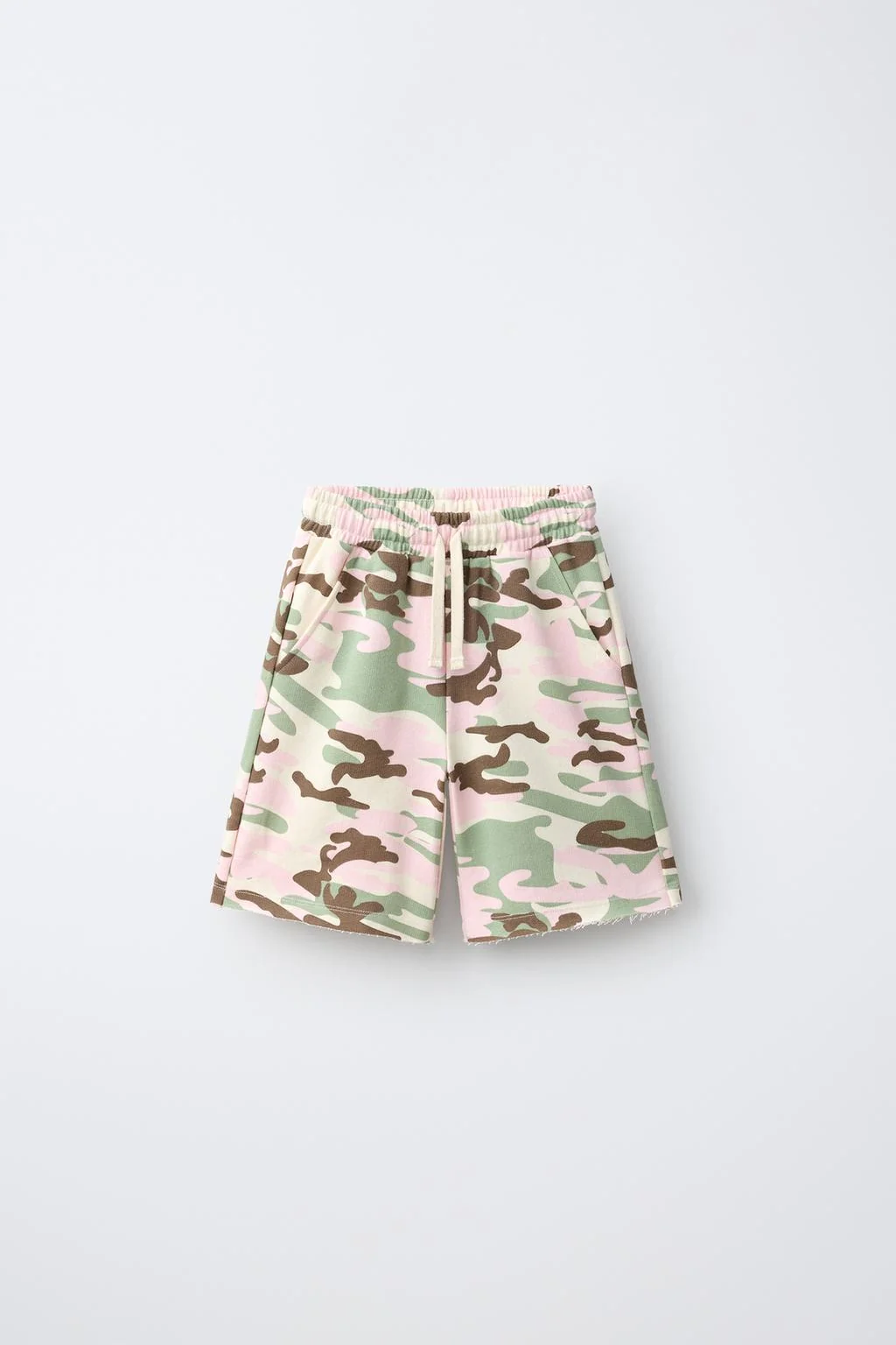 LONG PRINTED BERMUDA SHORTS