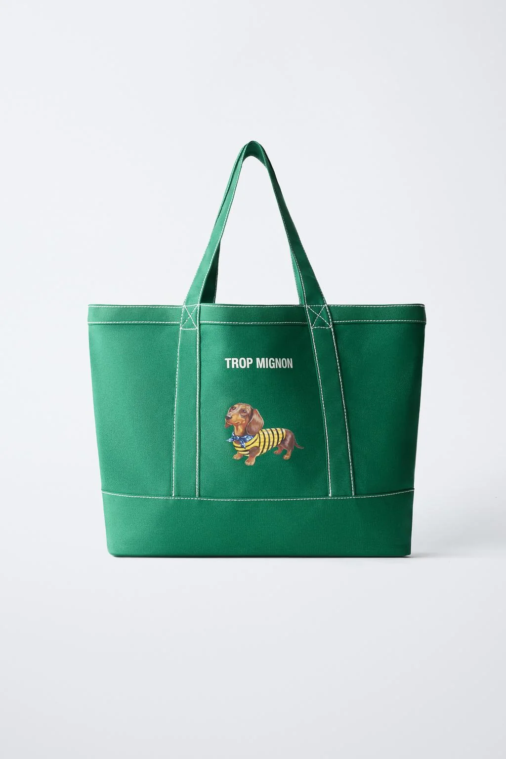 PUPPY PRINT TOTE BAG