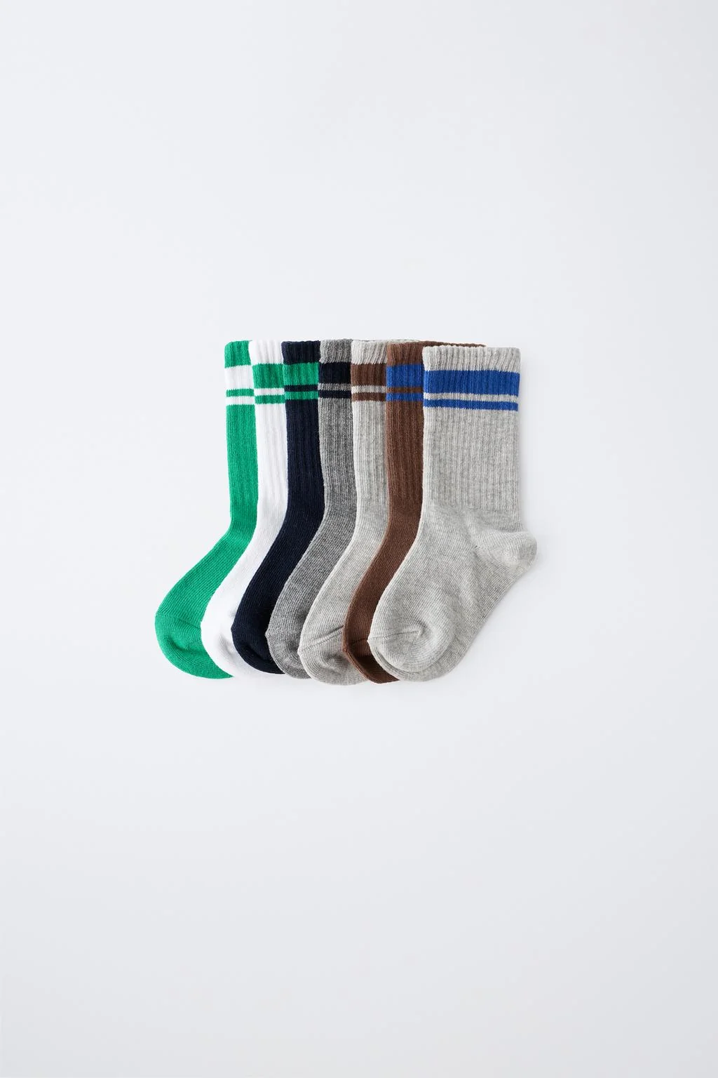 7-PACK OF LONG STRIPED SOCKS