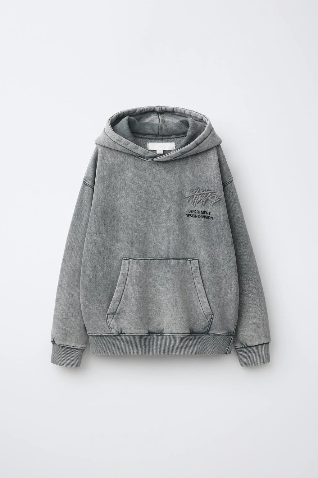 FADED SLOGAN HOODIE