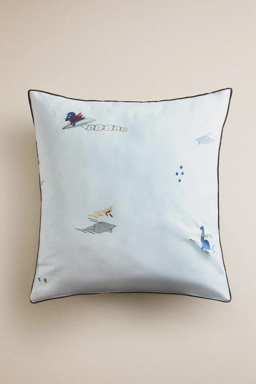KIDS' DINOSAUR PILLOWCASE