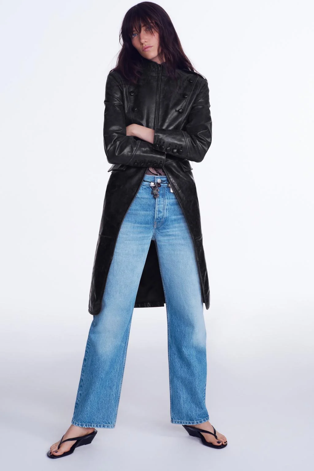 ZW collection куртка-нагрудник из 100% кожи
