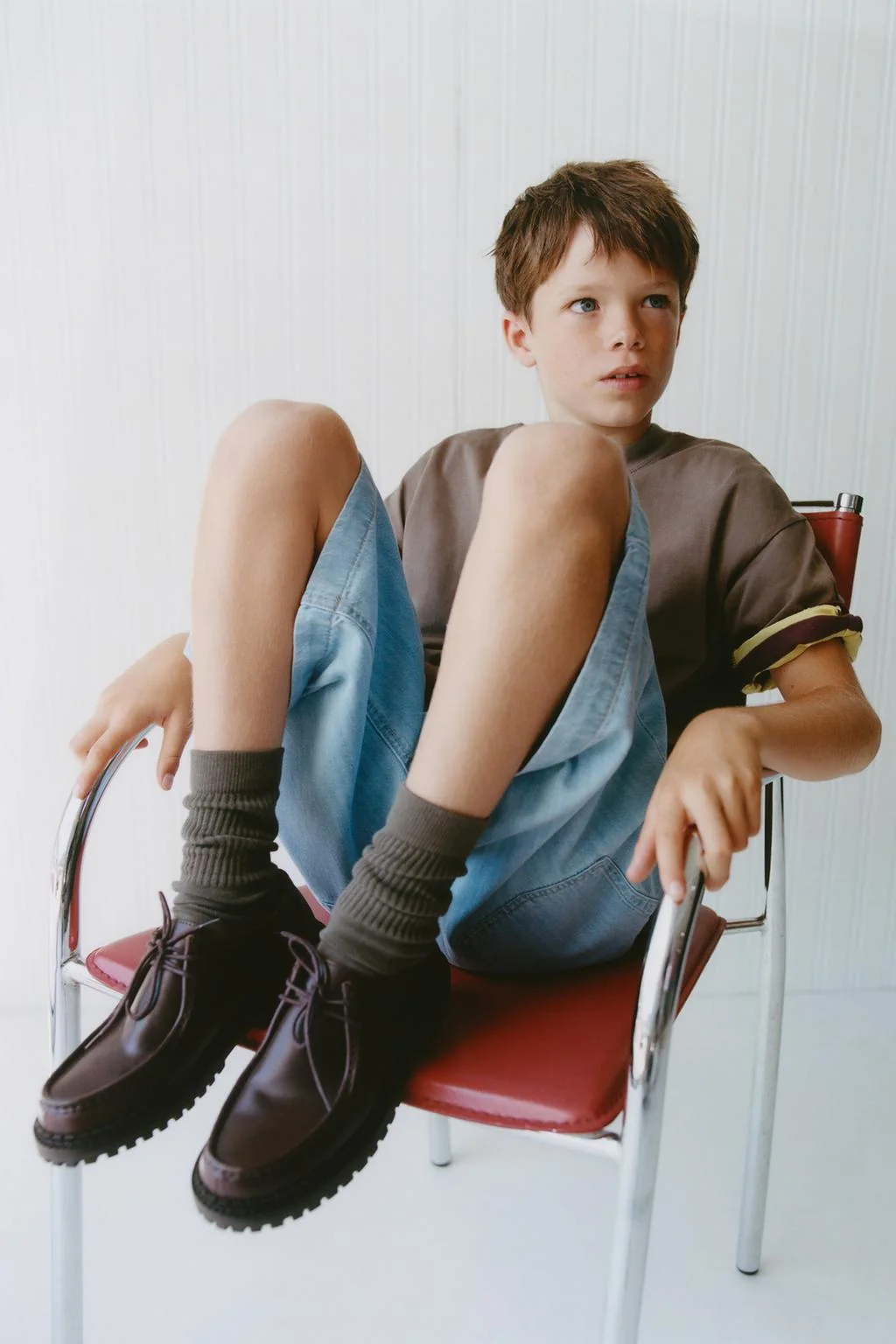 Кожаные туфли Wallabee