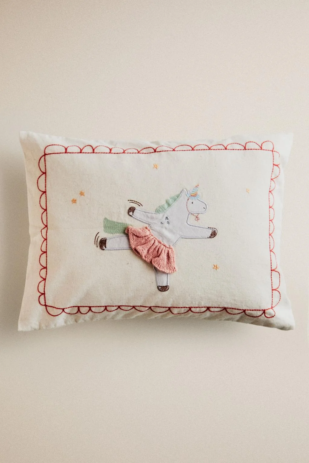 KIDS' DINOSAUR CUSHION COVER