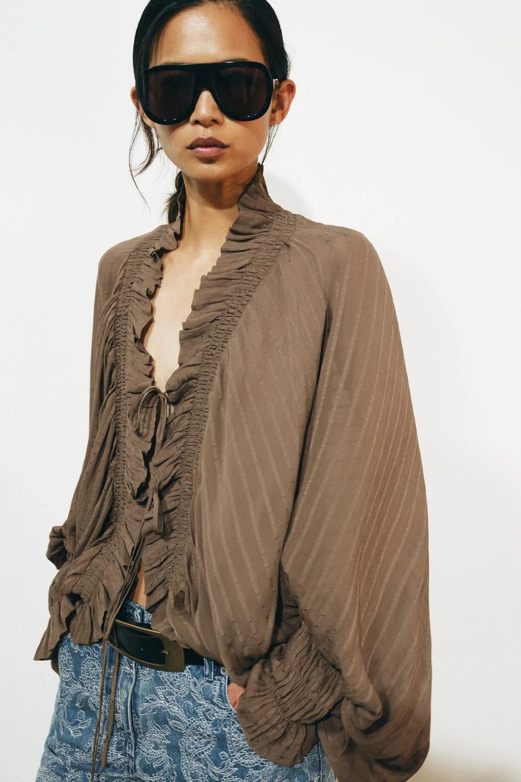 Блуза от ZW COLLECTION с драпировкой