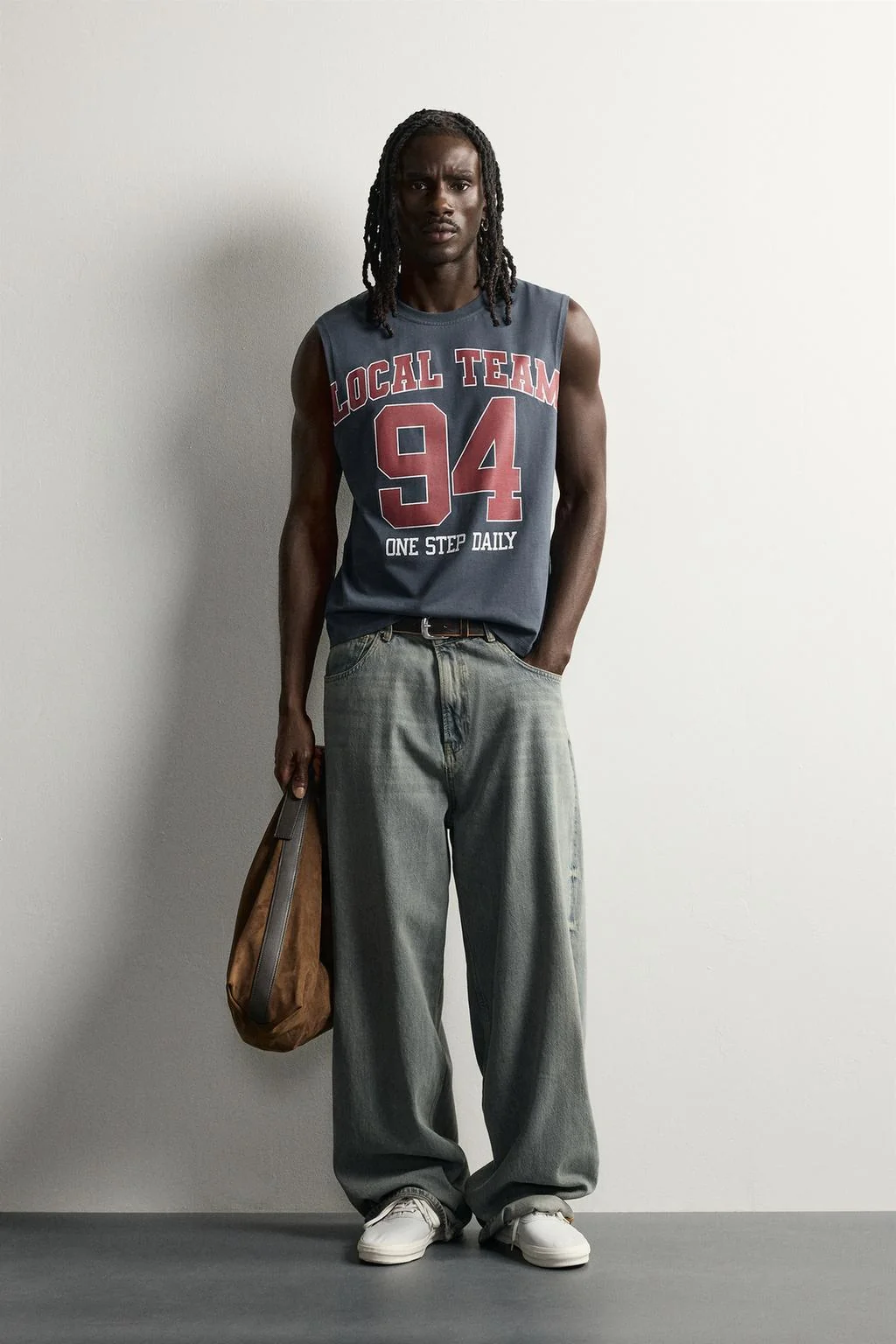 RELAXED FIT CONTRAST GRAPHIC TANK