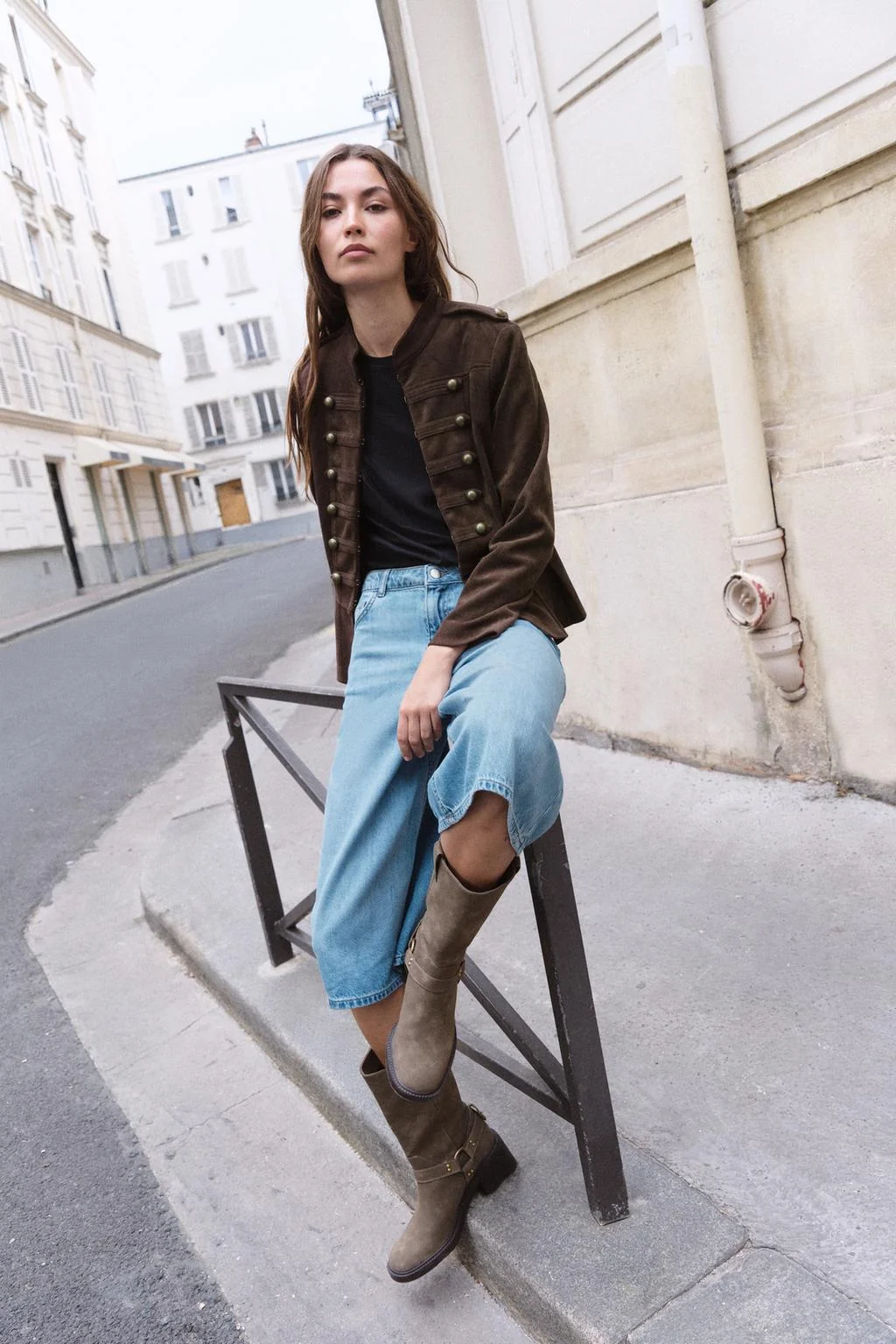 Z1975 LONG DENIM BERMUDA SHORTS