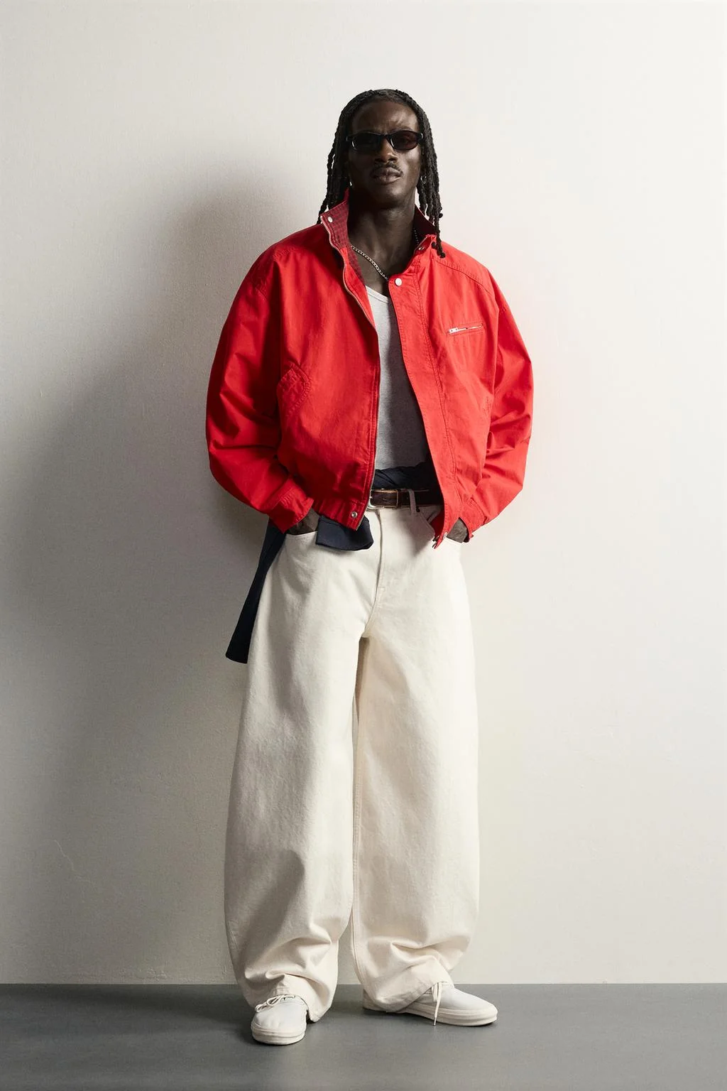 CONTRAST RELAXED FIT JACKET