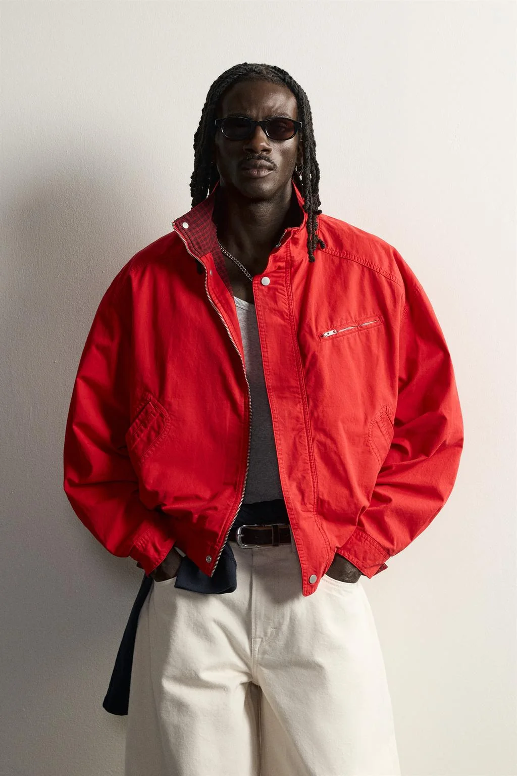 CONTRAST RELAXED FIT JACKET