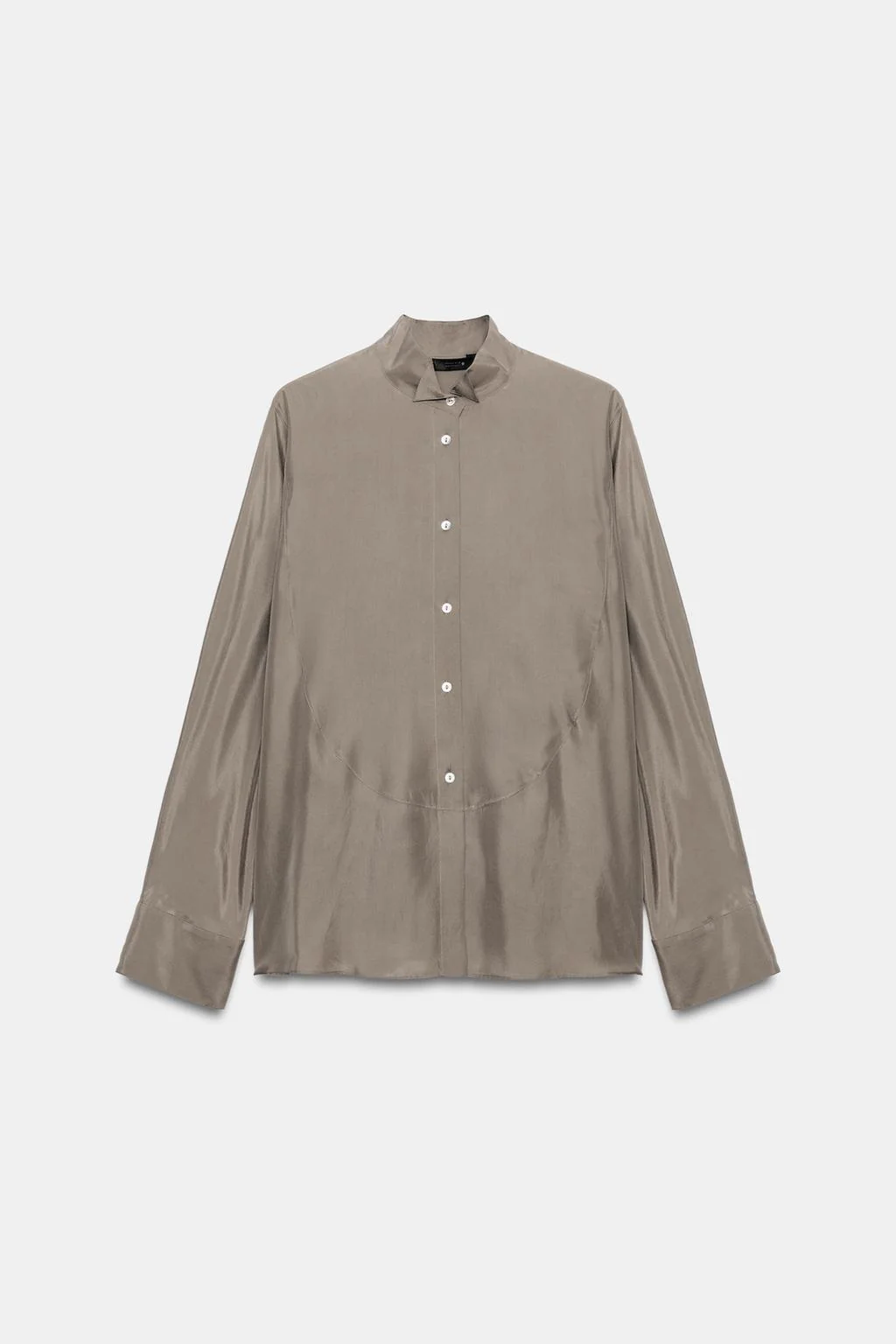 Свободная рубашка ZW COLLECTION из 100% шелка