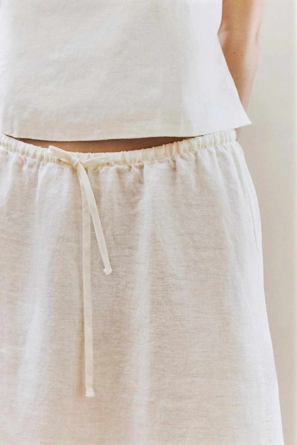 Длинная льняная юбка