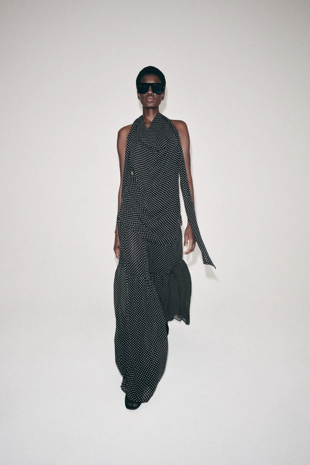 Плиссированные брюки в горох ZW COLLECTION