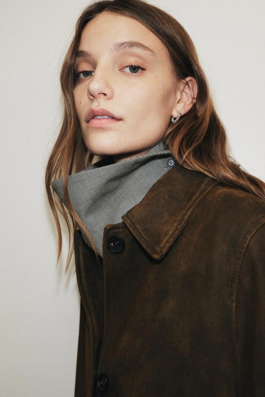 ZW COLLECTION 100% LEATHER LONG COAT