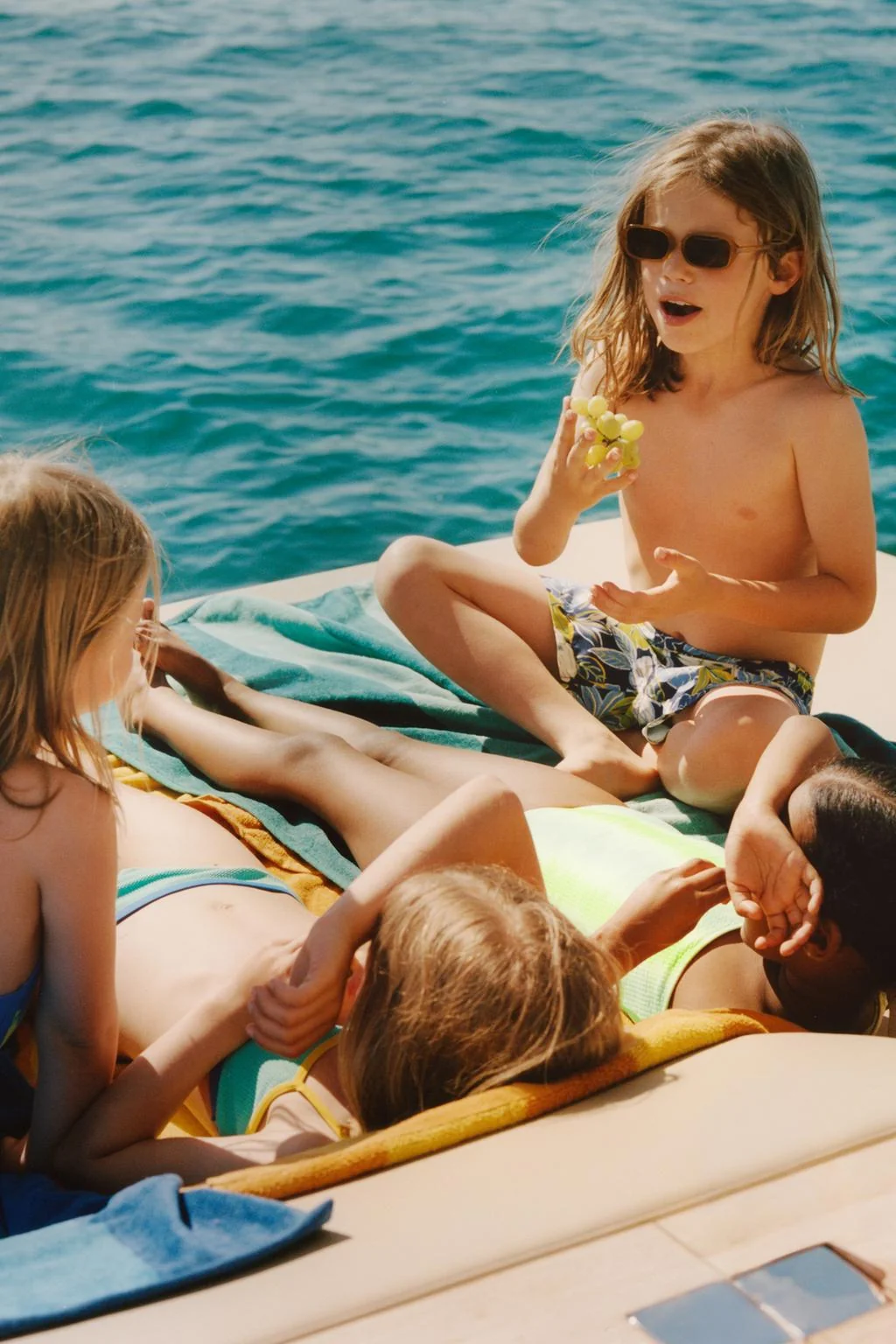 6-14 YEARS/ CONTRAST PIPING BIKINI