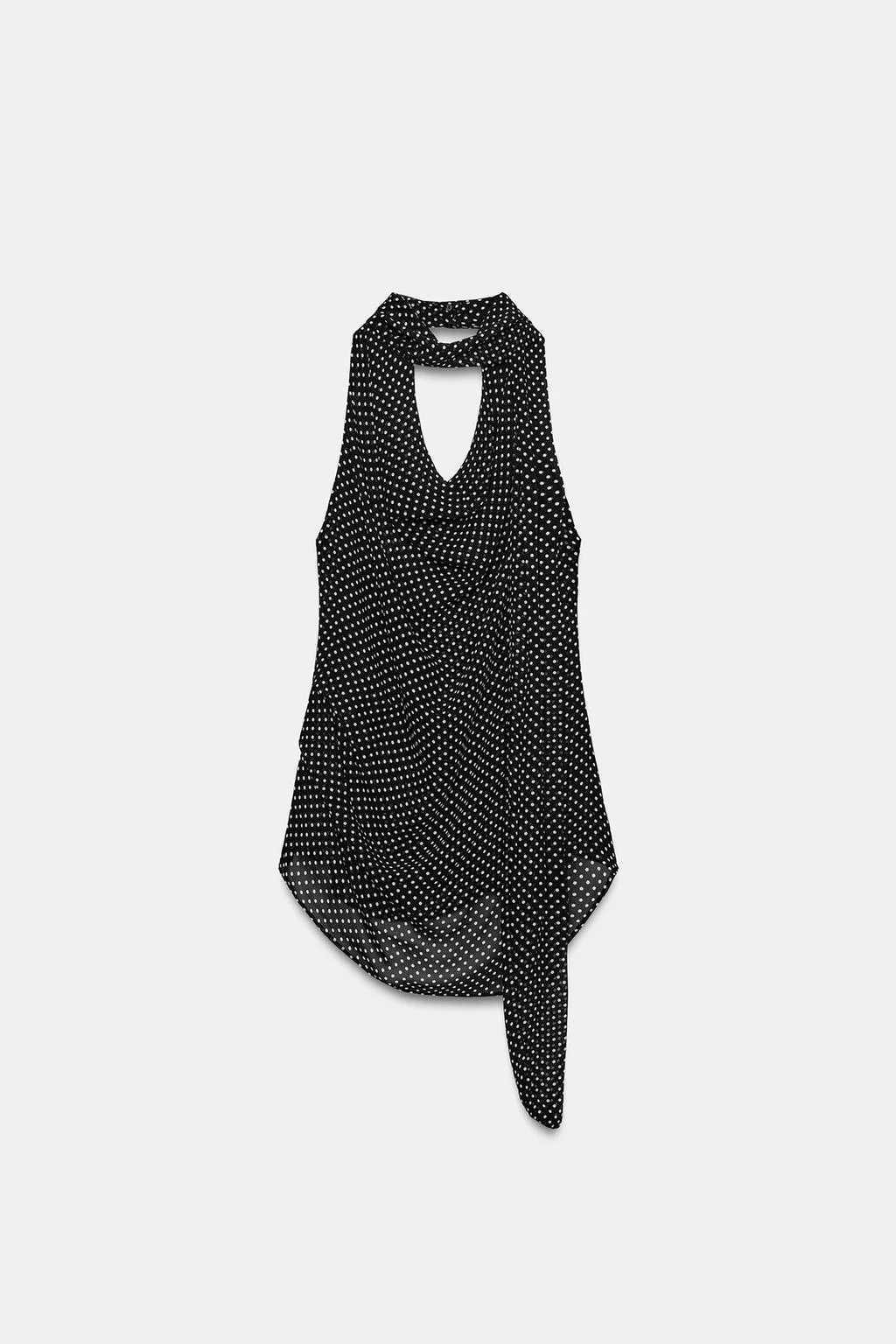 ZW COLLECTION ТОП В ГОРОХ НА БРЕТЕЛКАХ ХОЛТЕР
