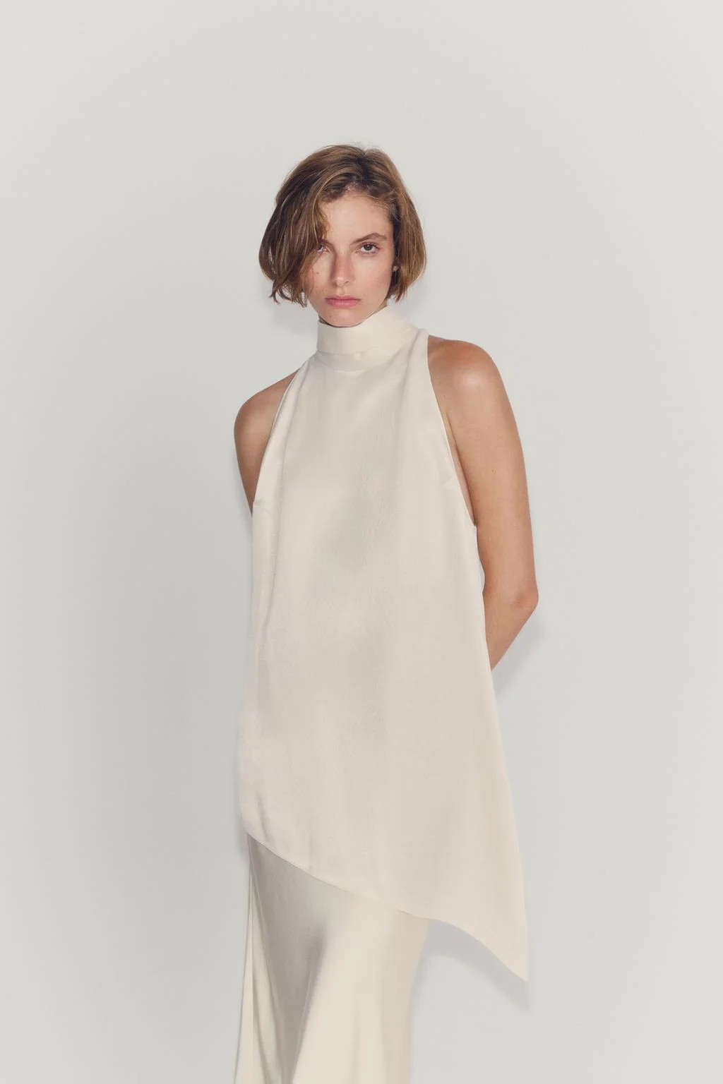 Zw collection асимметричный топ с завязками