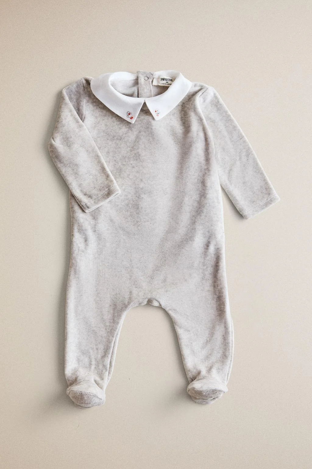 BABY VELOUR ROMPER