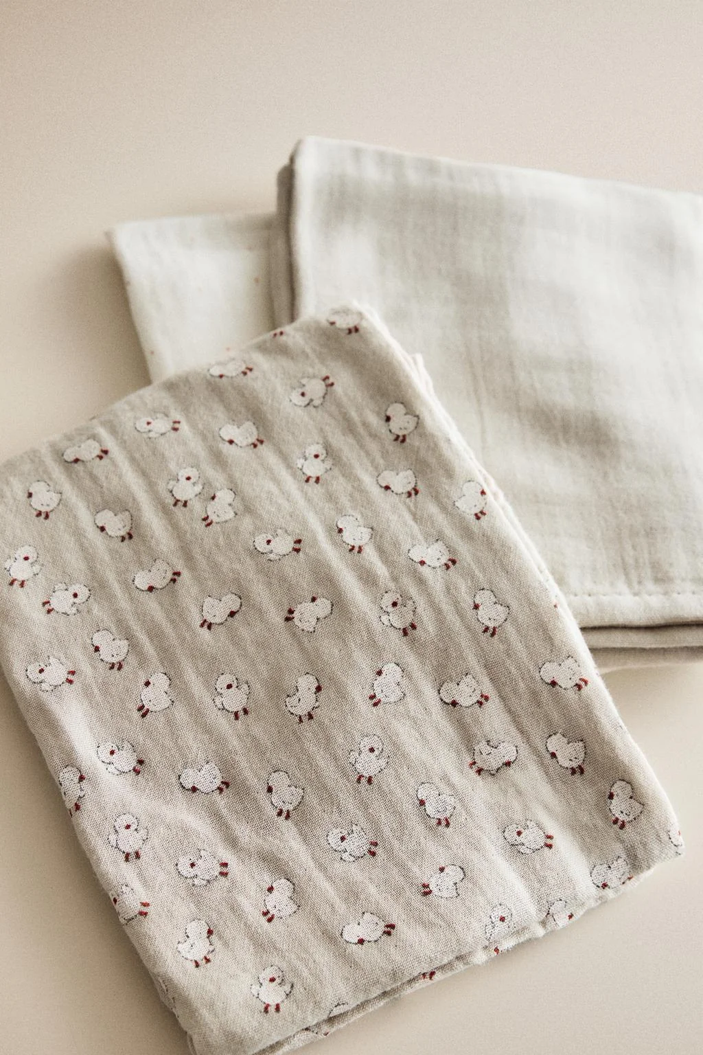 CHICK BABY MUSLIN CLOTHS (PACK OF 3)