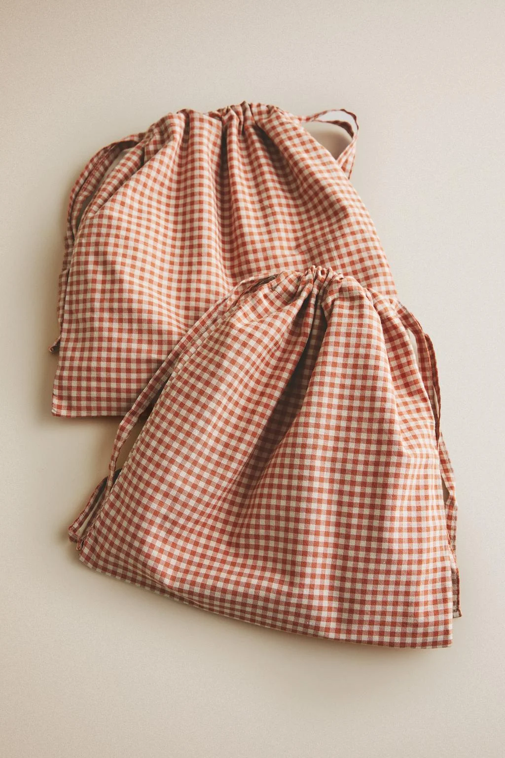 VICHY COTTON BABY BAGS (PACK OF 2)