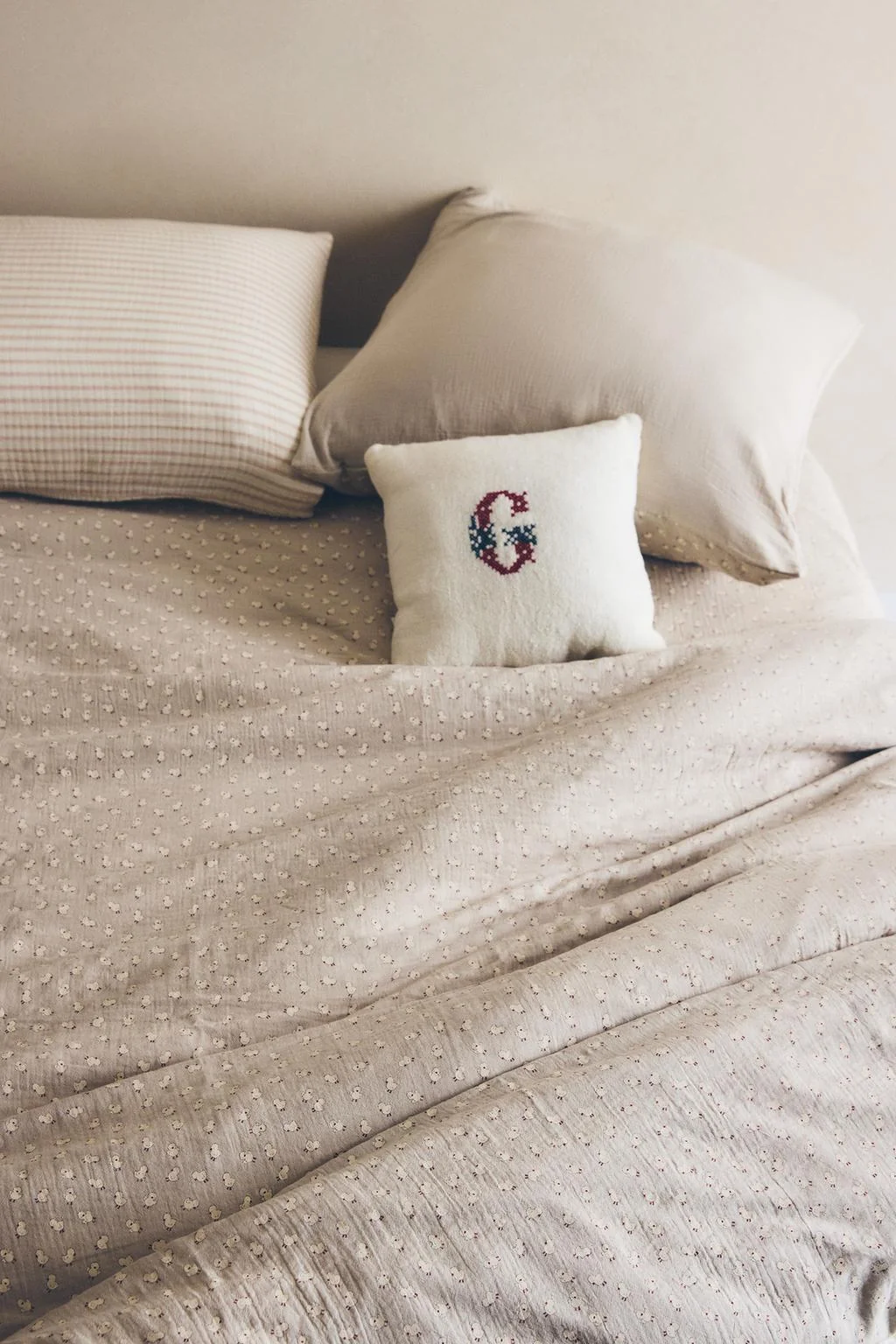 KIDS' COTTON MUSLIN CHICKS DUVET COVER