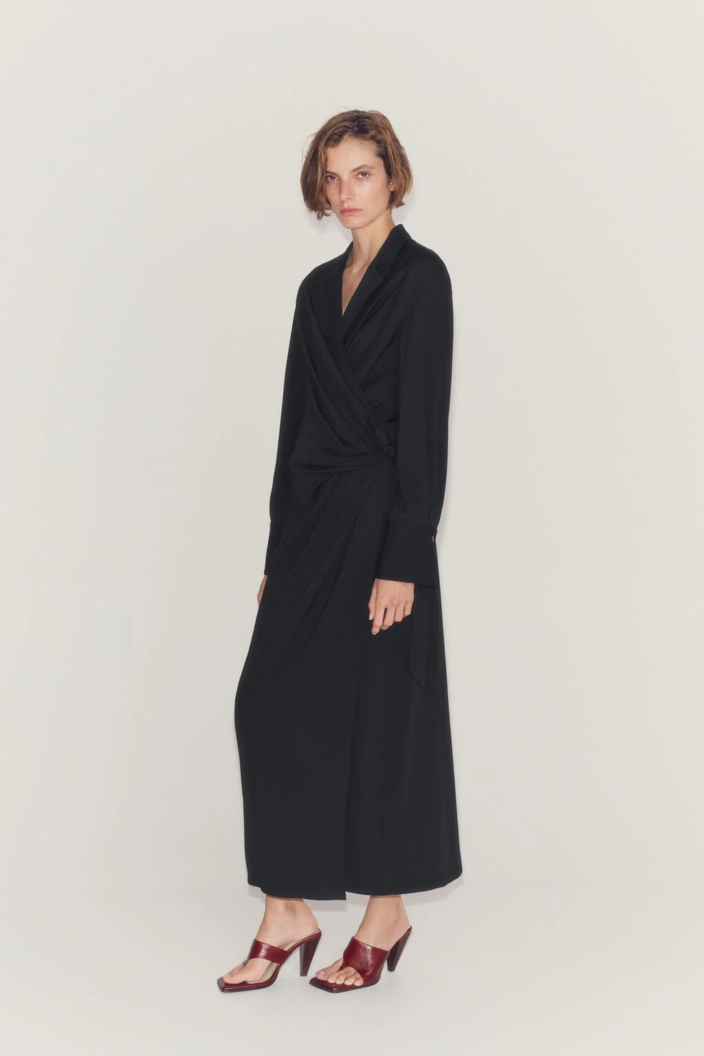 ZW COLLECTION сатиновое платье с узлом