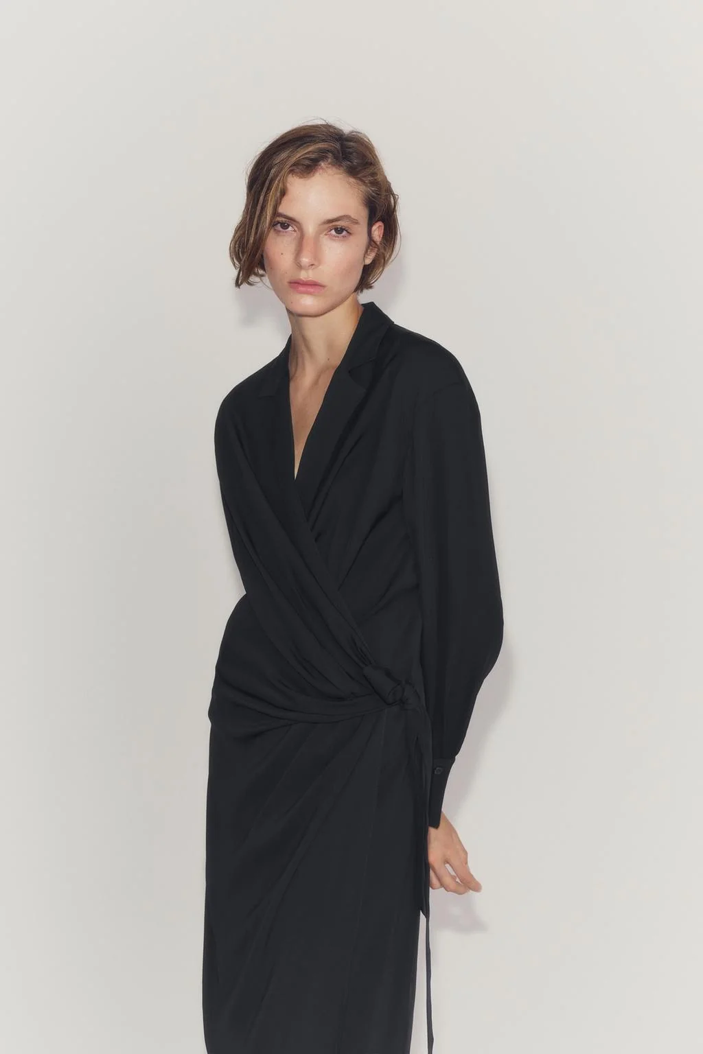 ZW COLLECTION сатиновое платье с узлом
