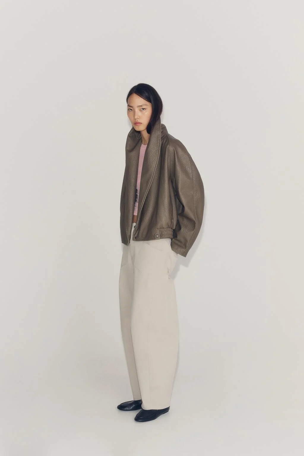 ZW COLLECTION куртка двубортная из кожзаменителя