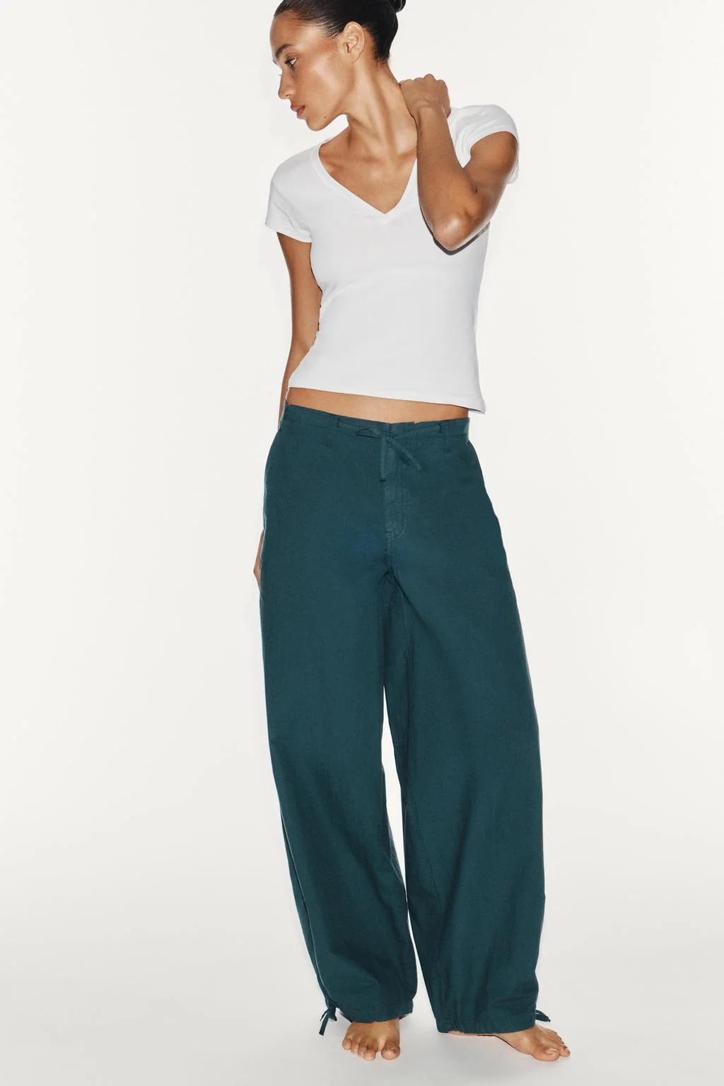 Широкие брюки на кулиске