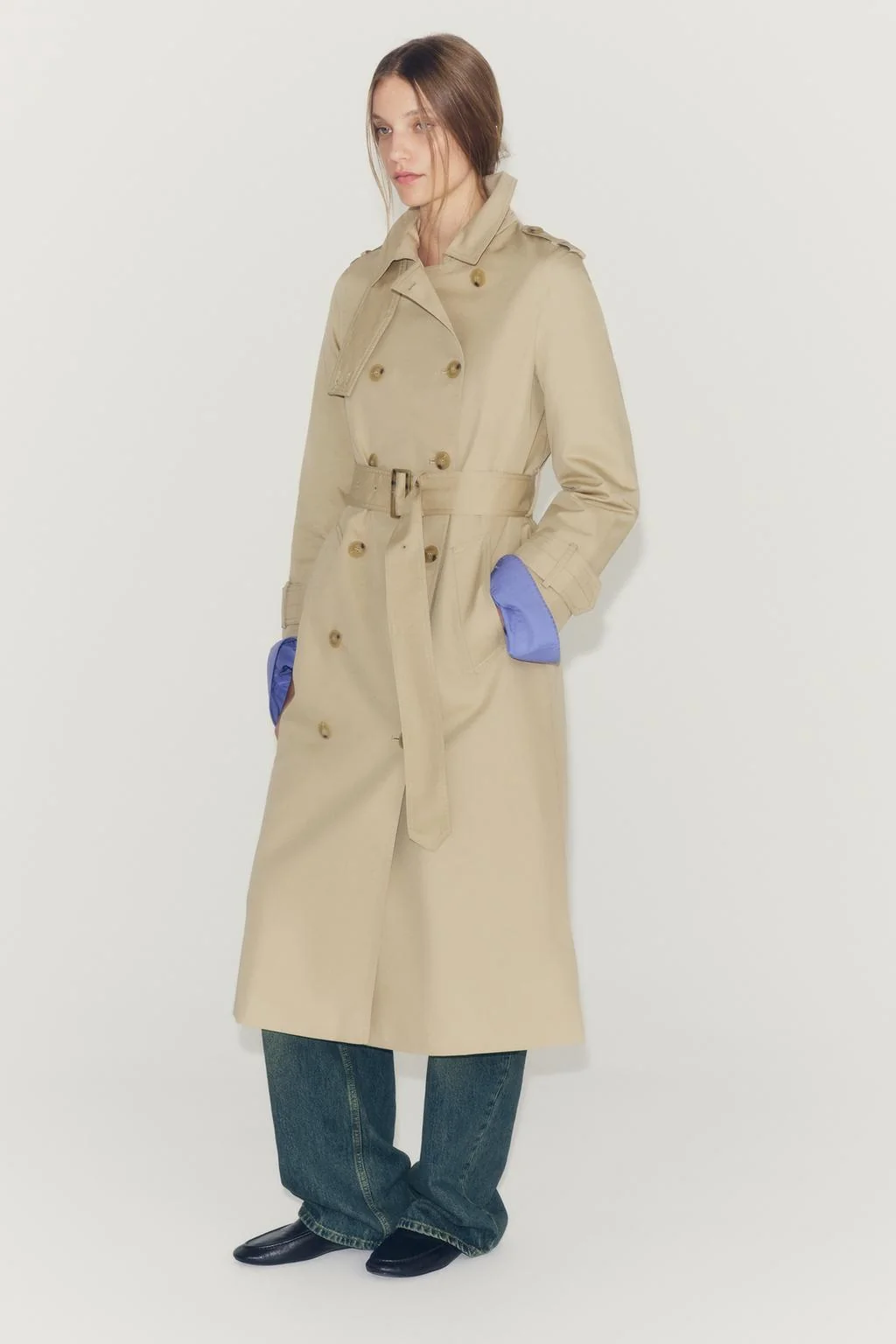 ZW COLLECTION Водоотталкивающий тренч с поясом