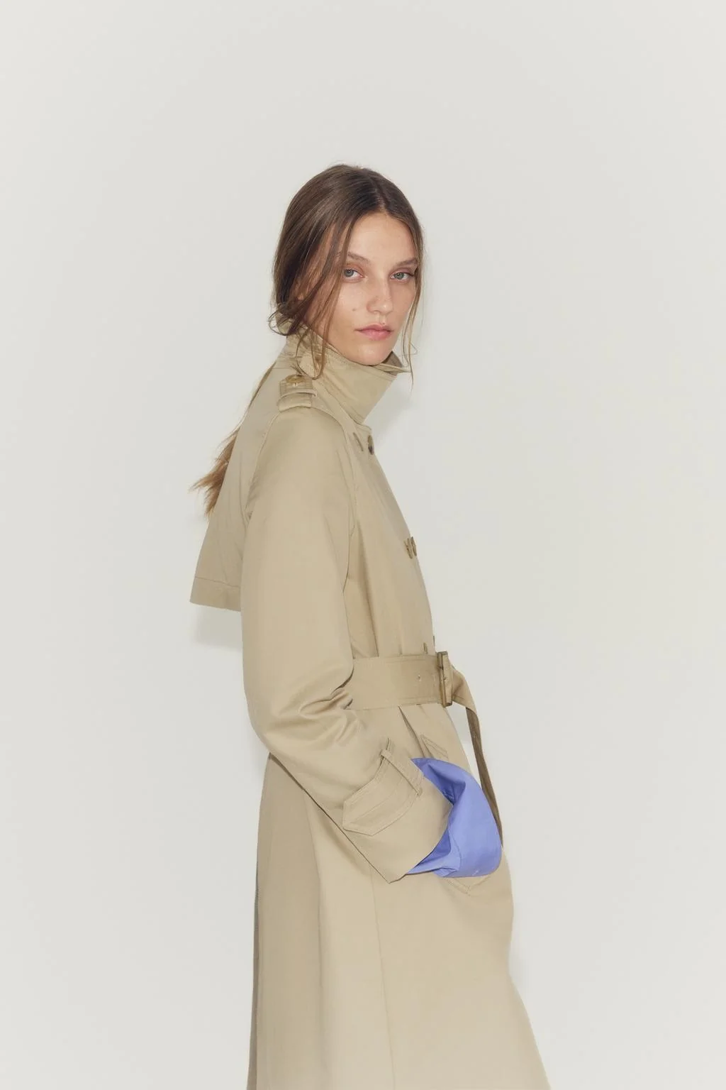 ZW COLLECTION Водоотталкивающий тренч с поясом