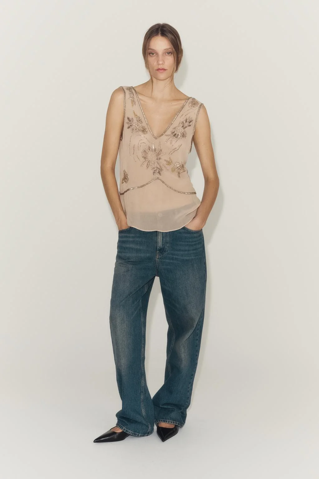 ZW COLLECTION Вышитый топ