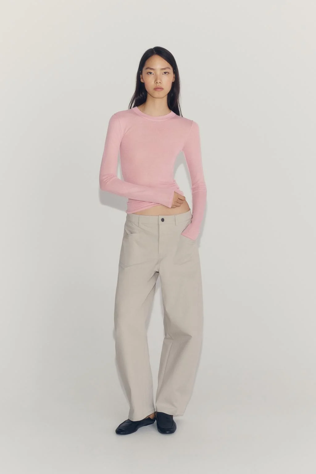 Брюки ZW Collection широкого кроя