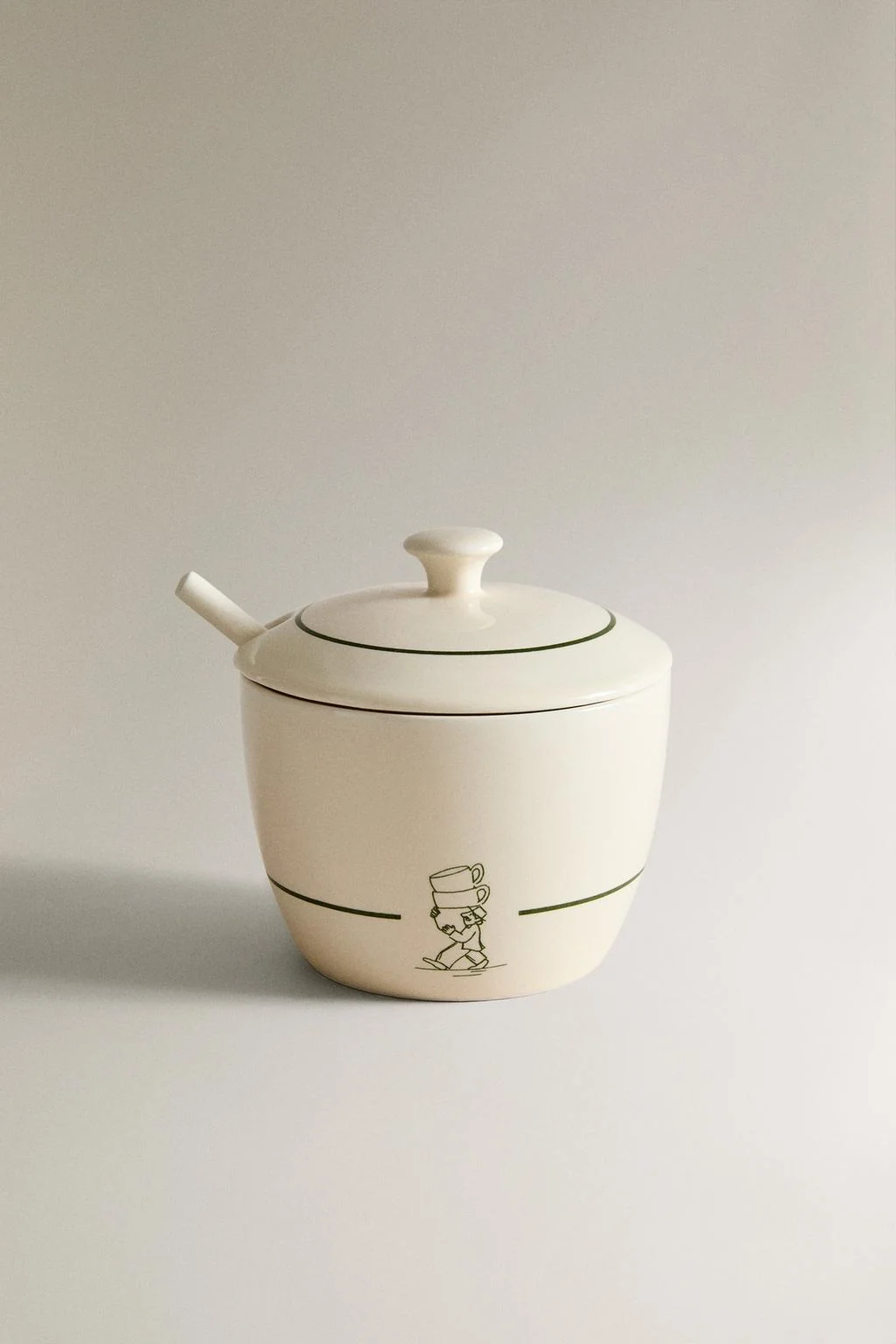 Сахарница для кафе из каменной керамики — Кофе и чай