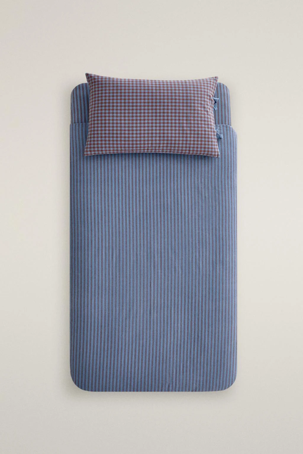 KIDS' REVERSIBLE COTTON FLANNEL DUVET COVER