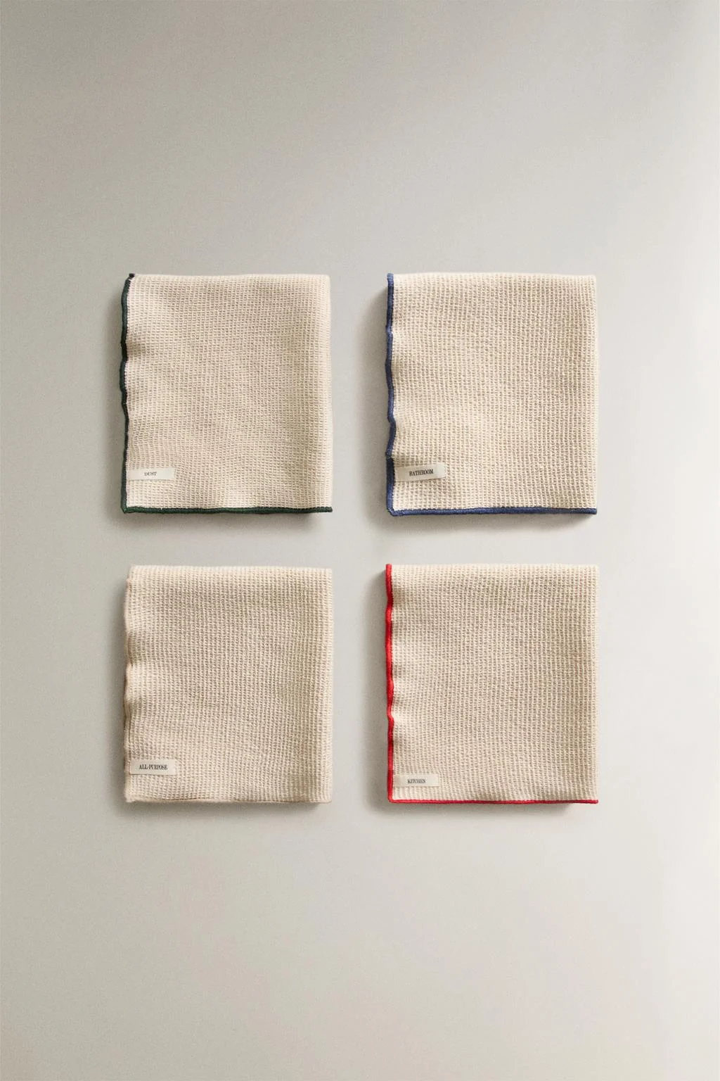 Набор вафельных кухонных полотенец (набор из 4)