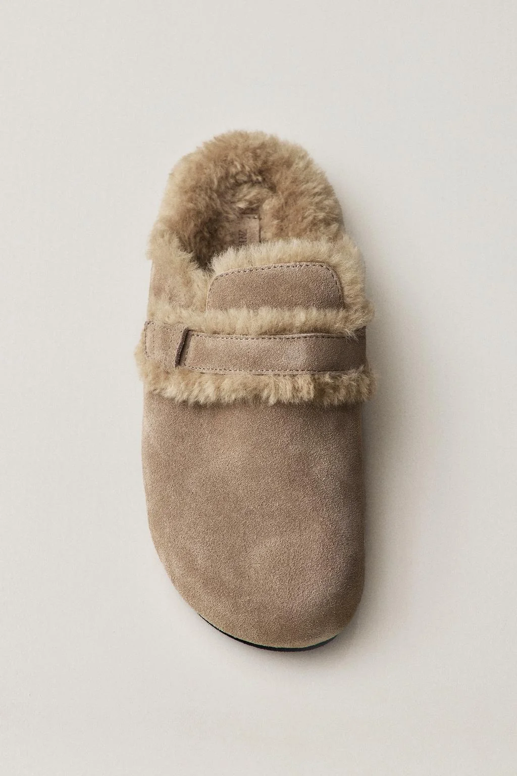 Теплые клоги из кожи