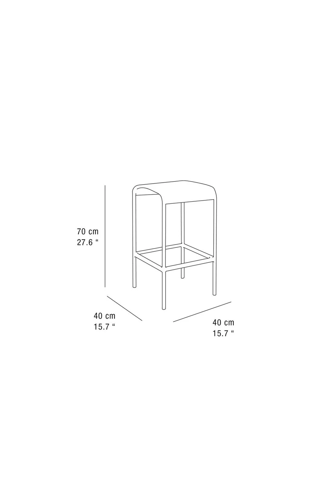 Стул для бара из нержавеющей стали — Мебель для кухни