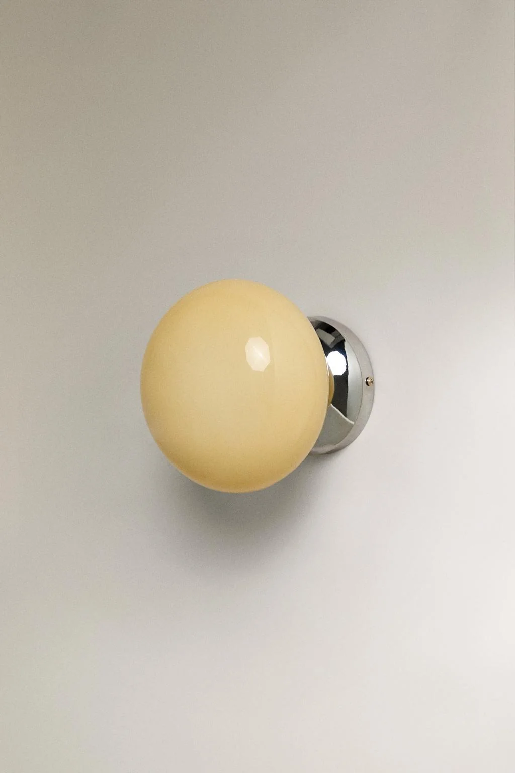 Лампа | Стеклянно-металлический настенный светильник