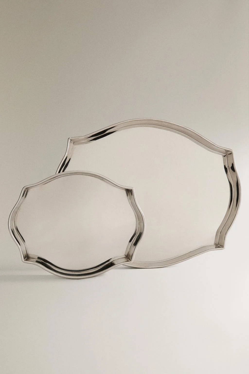 Серебряный стальной поднос — Металлическая коллекция