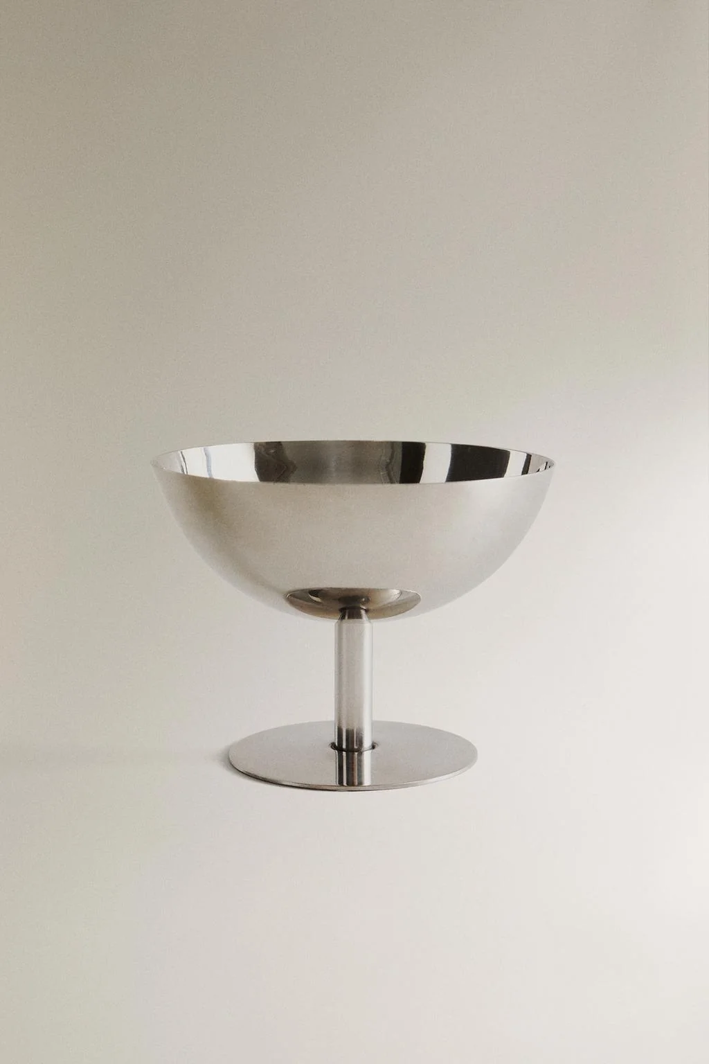 Короткий бокал для вина из серебристой нержавеющей стали — Металлическая коллекция